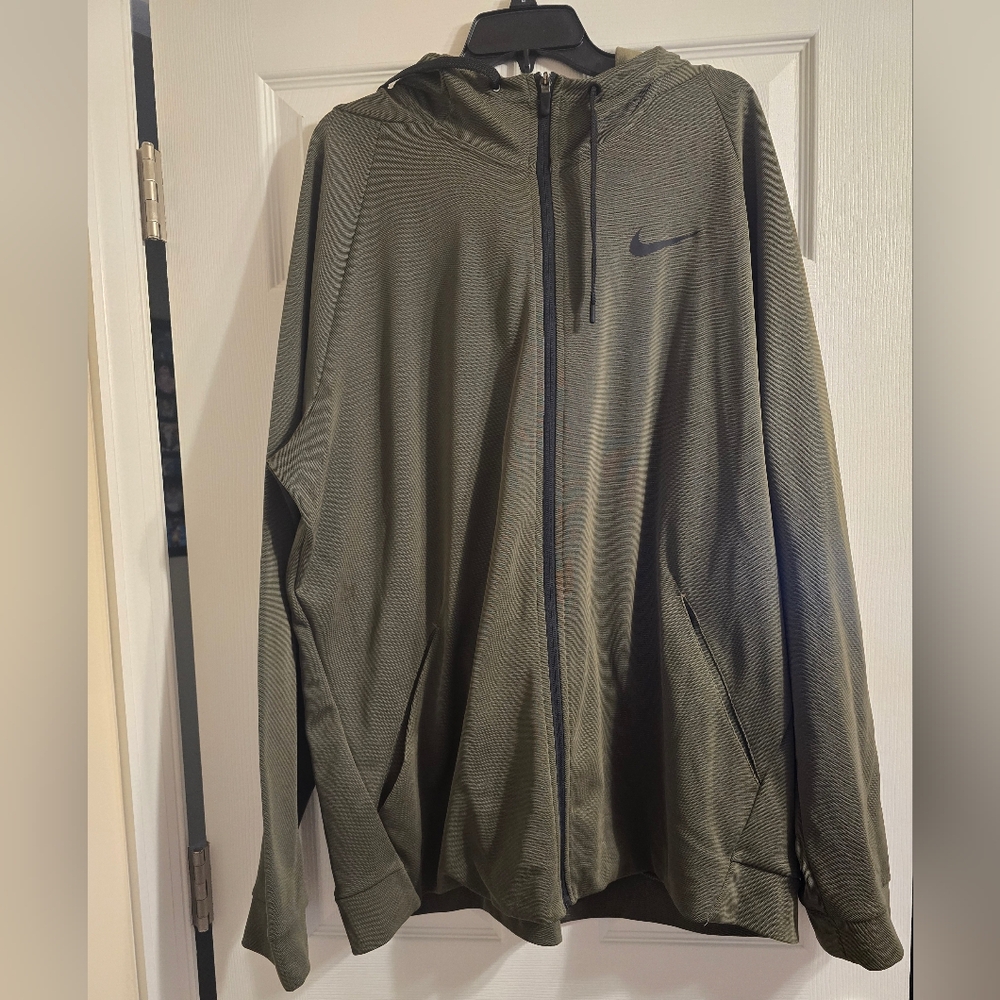 Nike zip up with hood